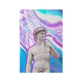 Обложка для паспорта матовая кожа с принтом Статуя Давида в Тюмени, натуральная матовая кожа | размер 19,3 х 13,7 см; прозрачные пластиковые крепления | Тематика изображения на принте: hipster | swag | давид | искусство | свег | свэг | статуя давида | хипстер | хисптеры
