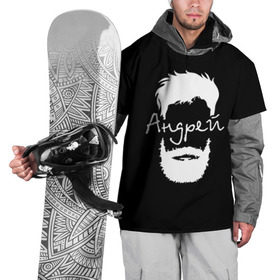 Накидка на куртку 3D с принтом Андрей борода в Тюмени, 100% полиэстер |  | Тематика изображения на принте: hipster | андрей | борода | имена | имя | хипстер | хисптеры