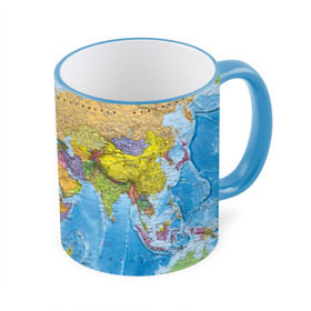 Кружка 3D с принтом Карта в Тюмени, керамика | ёмкость 330 мл | map | world | глобус | мир | россия