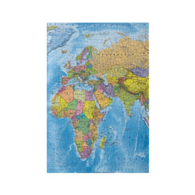 Обложка для паспорта матовая кожа с принтом Карта в Тюмени, натуральная матовая кожа | размер 19,3 х 13,7 см; прозрачные пластиковые крепления | Тематика изображения на принте: map | world | глобус | мир | россия