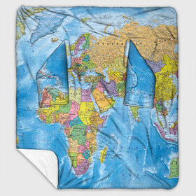 Плед с рукавами с принтом Карта в Тюмени, 100% полиэстер | Закругленные углы, все края обработаны. Ткань не мнется и не растягивается. Размер 170*145 | map | world | глобус | мир | россия