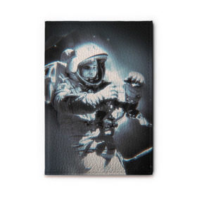 Обложка для автодокументов с принтом Гагарин 5 в Тюмени, натуральная кожа |  размер 19,9*13 см; внутри 4 больших “конверта” для документов и один маленький отдел — туда идеально встанут права | Тематика изображения на принте: 12 апреля | гагарин | день космонавтики | космонавт | космонавтика | космос | юра | юрий