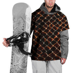 Накидка на куртку 3D с принтом Змеиная кожа в Тюмени, 100% полиэстер |  | змеиная | змея | кожа