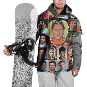 Накидка на куртку 3D с принтом Франческо Тотти - лучший в Тюмени, 100% полиэстер |  | francesco totti | лучший футболист | любимый игрок | сердце | франческо тотти | футбол | я люблю