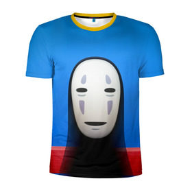 Мужская футболка 3D спортивная с принтом Унесённые призраками в Тюмени, 100% полиэстер с улучшенными характеристиками | приталенный силуэт, круглая горловина, широкие плечи, сужается к линии бедра | Тематика изображения на принте: spirited away | миядзаки | хаяо