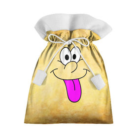 Подарочный 3D мешок с принтом Балдею от всего в Тюмени, 100% полиэстер | Размер: 29*39 см | балдею от всего | веселье | мордочка | позитив | прикол | рожица | смайл | смех | улыбка | умора | хорошее настроение | юмор | язык