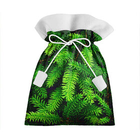 Подарочный 3D мешок с принтом Ёлка в Тюмени, 100% полиэстер | Размер: 29*39 см | Тематика изображения на принте: green | дерево | елка | зеленый | природа