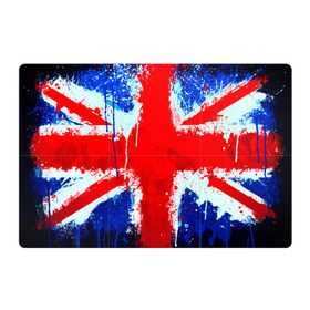 Магнитный плакат 3Х2 с принтом Англия в Тюмени, Полимерный материал с магнитным слоем | 6 деталей размером 9*9 см | англия | краска | модные | популярные | прикольные | стена | флаг