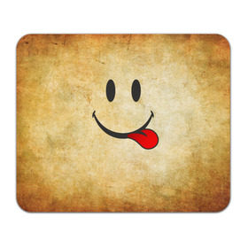 Коврик прямоугольный с принтом Мы на позитиве (R) в Тюмени, натуральный каучук | размер 230 х 185 мм; запечатка лицевой стороны | парная | позитив | рожица | смайл | улыбка | язык
