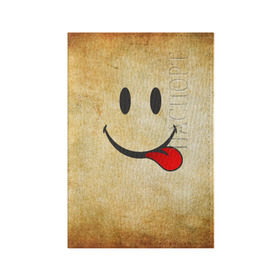 Обложка для паспорта матовая кожа с принтом Мы на позитиве (R) в Тюмени, натуральная матовая кожа | размер 19,3 х 13,7 см; прозрачные пластиковые крепления | Тематика изображения на принте: парная | позитив | рожица | смайл | улыбка | язык
