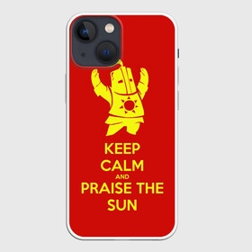 Чехол для iPhone 13 mini с принтом Keep calm and praise the sun в Тюмени,  |  | dark souls