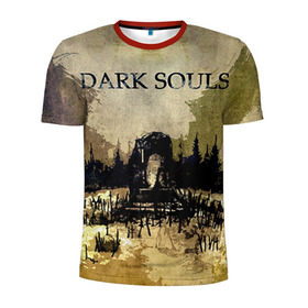 Мужская футболка 3D спортивная с принтом Dark Souls 19 в Тюмени, 100% полиэстер с улучшенными характеристиками | приталенный силуэт, круглая горловина, широкие плечи, сужается к линии бедра | dark souls