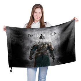 Флаг 3D с принтом Dark Souls 20 в Тюмени, 100% полиэстер | плотность ткани — 95 г/м2, размер — 67 х 109 см. Принт наносится с одной стороны | dark souls | praise the sun | you died | дарк соулс
