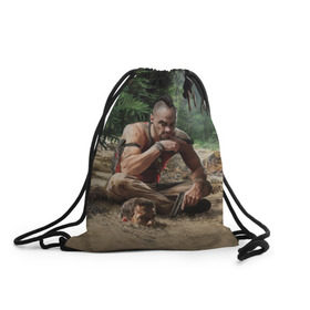 Рюкзак-мешок 3D с принтом Far Cry в Тюмени, 100% полиэстер | плотность ткани — 200 г/м2, размер — 35 х 45 см; лямки — толстые шнурки, застежка на шнуровке, без карманов и подкладки | farcry | игра | фаркрай