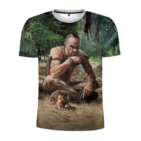Мужская футболка 3D спортивная с принтом Far Cry в Тюмени, 100% полиэстер с улучшенными характеристиками | приталенный силуэт, круглая горловина, широкие плечи, сужается к линии бедра | farcry | игра | фаркрай