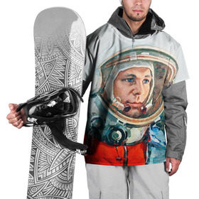 Накидка на куртку 3D с принтом Гагарин в Тюмени, 100% полиэстер |  | Тематика изображения на принте: space | гагарин | космос | россия