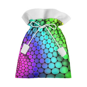 Подарочный 3D мешок с принтом Цветные шары в Тюмени, 100% полиэстер | Размер: 29*39 см | Тематика изображения на принте: абстракция | краски | круги | цвета | шары