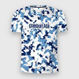 Мужская футболка 3D спортивная с принтом Камуфляж в Тюмени, 100% полиэстер с улучшенными характеристиками | приталенный силуэт, круглая горловина, широкие плечи, сужается к линии бедра | camouflage | камуфляж