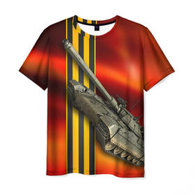 Мужская футболка 3D с принтом Армата 1 в Тюмени, 100% полиэфир | прямой крой, круглый вырез горловины, длина до линии бедер | 9 мая | armata | армата | военная техника | танк | техника