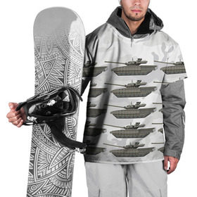 Накидка на куртку 3D с принтом Армата 3 в Тюмени, 100% полиэстер |  | 9 мая | armata | армата | военная техника | танк | техника