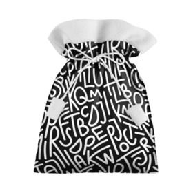 Подарочный 3D мешок с принтом Английские буквы в Тюмени, 100% полиэстер | Размер: 29*39 см | Тематика изображения на принте: алфавит | английский язык | буквы | оформление | слой | текстура | трайбл | узор | фон
