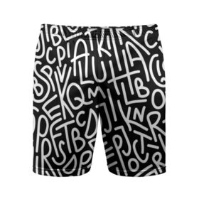Мужские шорты 3D спортивные с принтом Английские буквы в Тюмени,  |  | алфавит | английский язык | буквы | оформление | слой | текстура | трайбл | узор | фон
