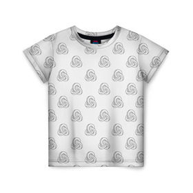 Детская футболка 3D с принтом Лента Мёбиуса в Тюмени, 100% гипоаллергенный полиэфир | прямой крой, круглый вырез горловины, длина до линии бедер, чуть спущенное плечо, ткань немного тянется | абстракция | иллюзия | фигура