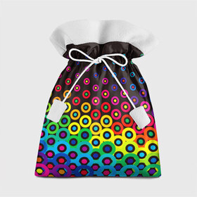 Подарочный 3D мешок с принтом Орнамент в Тюмени, 100% полиэстер | Размер: 29*39 см | Тематика изображения на принте: круги | орнамент | узор | цвета