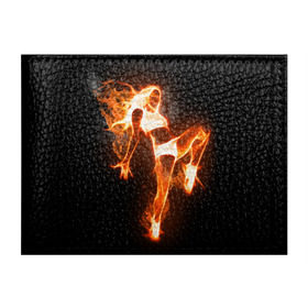 Обложка для студенческого билета с принтом Спортивная страсть в Тюмени, натуральная кожа | Размер: 11*8 см; Печать на всей внешней стороне | грация | здоровье | зож | огонь | пламя | силуэт | спорт | страсть | танец | тонус | фитнес
