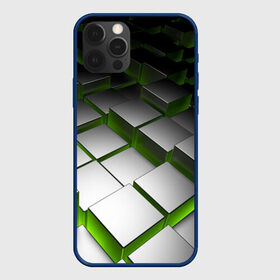 Чехол для iPhone 12 Pro Max с принтом Куб в Тюмени, Силикон |  | Тематика изображения на принте: зеленая | квадрат | куб | текстуры