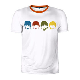 Мужская футболка 3D спортивная с принтом Beatles в Тюмени, 100% полиэстер с улучшенными характеристиками | приталенный силуэт, круглая горловина, широкие плечи, сужается к линии бедра | beatles | битлз | битлы | рок | рок н рол