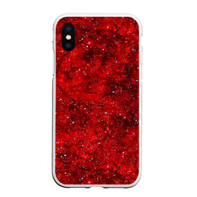 Чехол для iPhone XS Max матовый с принтом Red Star в Тюмени, Силикон | Область печати: задняя сторона чехла, без боковых панелей | абстракция | арт | брызги | краска | красный | цветные