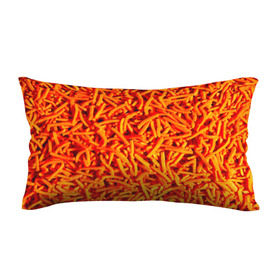 Подушка 3D антистресс с принтом Морковь в Тюмени, наволочка — 100% полиэстер, наполнитель — вспененный полистирол | состоит из подушки и наволочки на молнии | морковь | овощи | оранжевый | салат