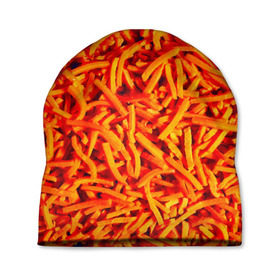 Шапка 3D с принтом Морковь в Тюмени, 100% полиэстер | универсальный размер, печать по всей поверхности изделия | Тематика изображения на принте: морковь | овощи | оранжевый | салат