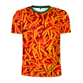 Мужская футболка 3D спортивная с принтом Морковь в Тюмени, 100% полиэстер с улучшенными характеристиками | приталенный силуэт, круглая горловина, широкие плечи, сужается к линии бедра | Тематика изображения на принте: морковь | овощи | оранжевый | салат
