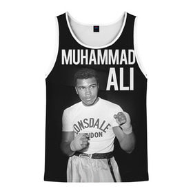 Мужская майка 3D с принтом Muhammad Ali в Тюмени, 100% полиэстер | круглая горловина, приталенный силуэт, длина до линии бедра. Пройма и горловина окантованы тонкой бейкой | ali | boxing | muhammad ali |   |  muhammad |  бокс | али | боксер | мухамад. мухаммад | мухаммед | мухаммед али