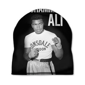 Шапка 3D с принтом Muhammad Ali в Тюмени, 100% полиэстер | универсальный размер, печать по всей поверхности изделия | ali | boxing | muhammad ali |   |  muhammad |  бокс | али | боксер | мухамад. мухаммад | мухаммед | мухаммед али