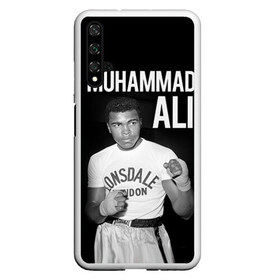 Чехол для Honor 20 с принтом Muhammad Ali в Тюмени, Силикон | Область печати: задняя сторона чехла, без боковых панелей | ali | boxing | muhammad ali |   |  muhammad |  бокс | али | боксер | мухамад. мухаммад | мухаммед | мухаммед али