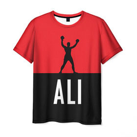 Мужская футболка 3D с принтом Muhammad Ali 3 в Тюмени, 100% полиэфир | прямой крой, круглый вырез горловины, длина до линии бедер | Тематика изображения на принте: ali | boxing |  muhammad |  muhammad ali | али | бокс | боксер | мухамад. мухаммад | мухамед али | мухаммед | мухаммед али