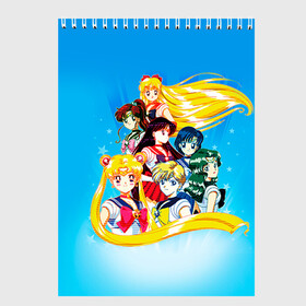 Скетчбук с принтом Sailor Moon в Тюмени, 100% бумага
 | 48 листов, плотность листов — 100 г/м2, плотность картонной обложки — 250 г/м2. Листы скреплены сверху удобной пружинной спиралью | Тематика изображения на принте: anime | sailor moon | sailormoon | аниме | красавица воин сейлор мун | сейлор мун | сейлормун | усаги | усаги цукино | цукино