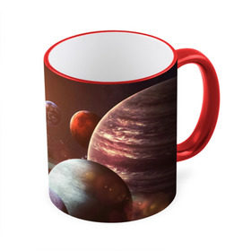 Кружка 3D с принтом Планеты солнечной системы в Тюмени, керамика | ёмкость 330 мл | венера | звезды | земля | космос | марс | меркурий | сатурн | солнце | уран | юпитер