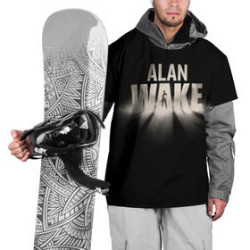 Накидка на куртку 3D с принтом Alan Wake в Тюмени, 100% полиэстер |  | alan | wake | алан уэйк | игра