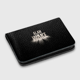 Картхолдер с принтом с принтом Alan Wake в Тюмени, натуральная матовая кожа | размер 7,3 х 10 см; кардхолдер имеет 4 кармана для карт; | alan | wake | алан уэйк | игра