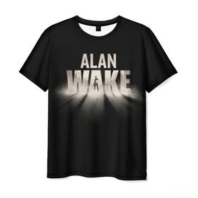 Мужская футболка 3D с принтом Alan Wake в Тюмени, 100% полиэфир | прямой крой, круглый вырез горловины, длина до линии бедер | alan | wake | алан уэйк | игра