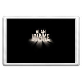 Магнит 45*70 с принтом Alan Wake в Тюмени, Пластик | Размер: 78*52 мм; Размер печати: 70*45 | alan | wake | алан уэйк | игра