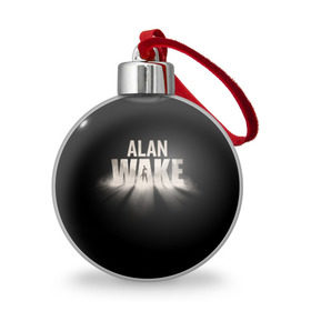 Ёлочный шар с принтом Alan Wake в Тюмени, Пластик | Диаметр: 77 мм | alan | wake | алан уэйк | игра