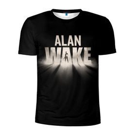 Мужская футболка 3D спортивная с принтом Alan Wake в Тюмени, 100% полиэстер с улучшенными характеристиками | приталенный силуэт, круглая горловина, широкие плечи, сужается к линии бедра | alan | wake | алан уэйк | игра