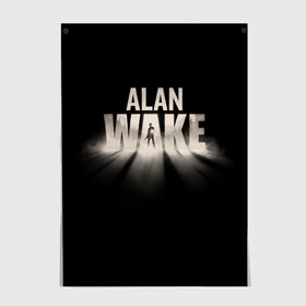 Постер с принтом Alan Wake в Тюмени, 100% бумага
 | бумага, плотность 150 мг. Матовая, но за счет высокого коэффициента гладкости имеет небольшой блеск и дает на свету блики, но в отличии от глянцевой бумаги не покрыта лаком | alan | wake | алан уэйк | игра