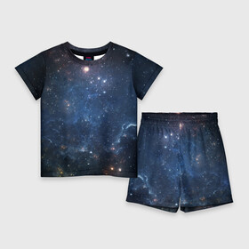 Детский костюм с шортами 3D с принтом Космос в Тюмени,  |  | бездна | вселенная | галактика | звёзды | камета | космос | мгла | метеориты | метеоры | млечный путь | орбита | планеты | солнечная система
