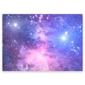 Поздравительная открытка с принтом Галактика в Тюмени, 100% бумага | плотность бумаги 280 г/м2, матовая, на обратной стороне линовка и место для марки
 | вселенная | галактика | звёзды | камета | космос | метеориты | метеоры | млечный путь | орбита | планеты | солнечная система